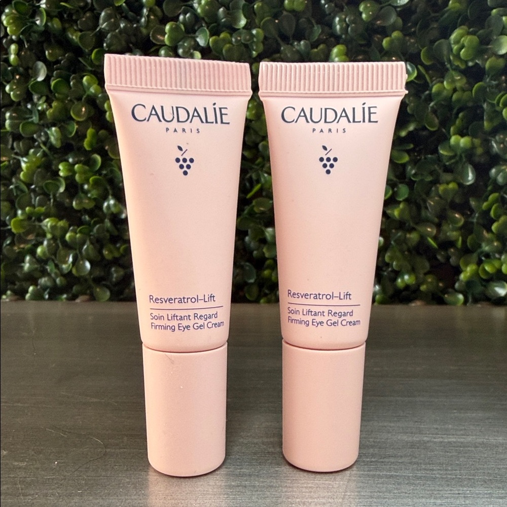 Caudalie Pink Resveratrol-Lift Eye Gel Cream Tubes (Set of 2) 5ml/each